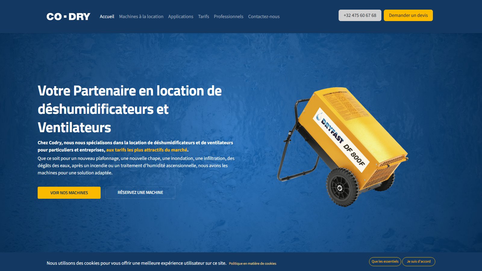 Codry — des pages dédiées pour chaque besoin de location